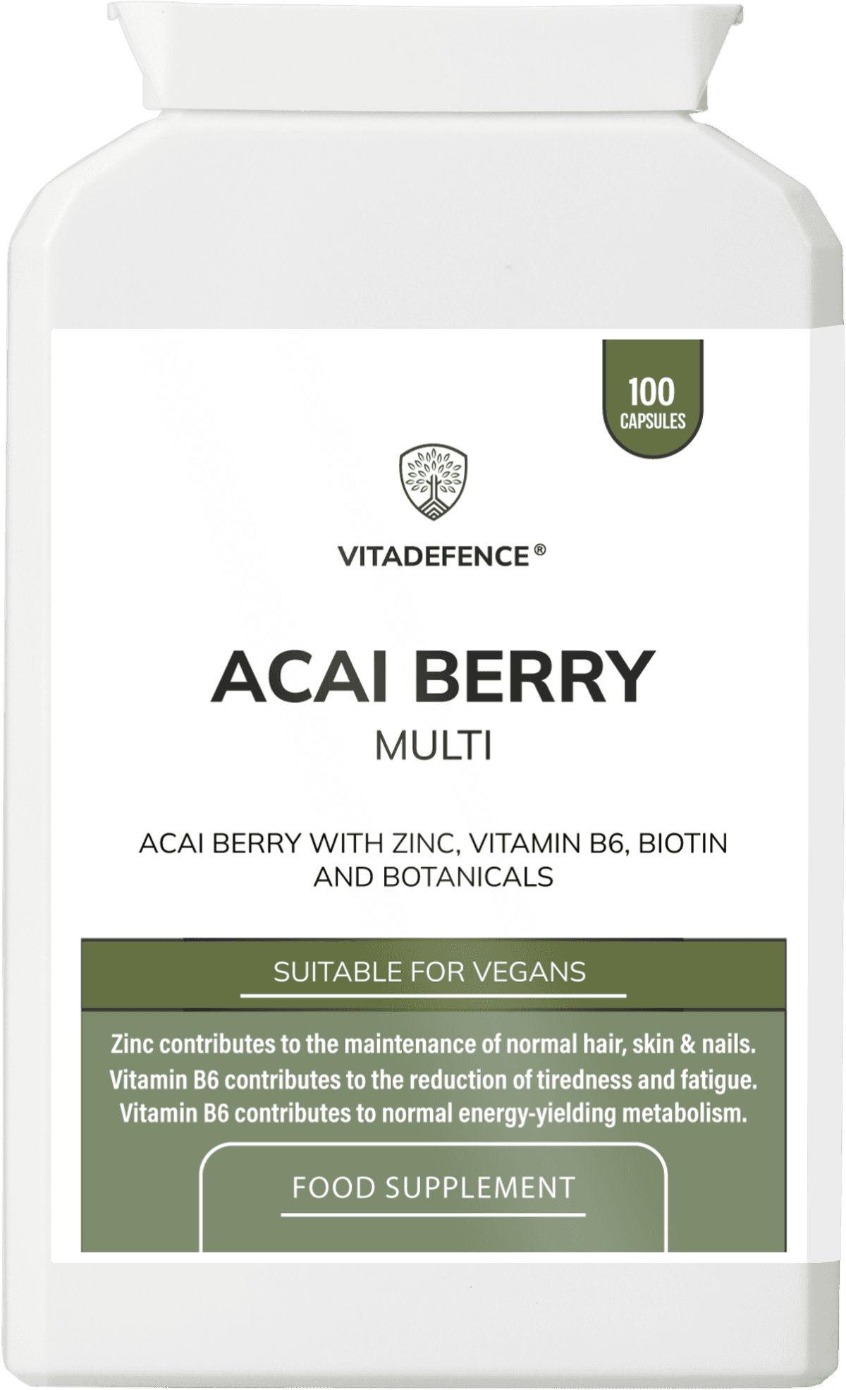 Acai Berry Capsules — front