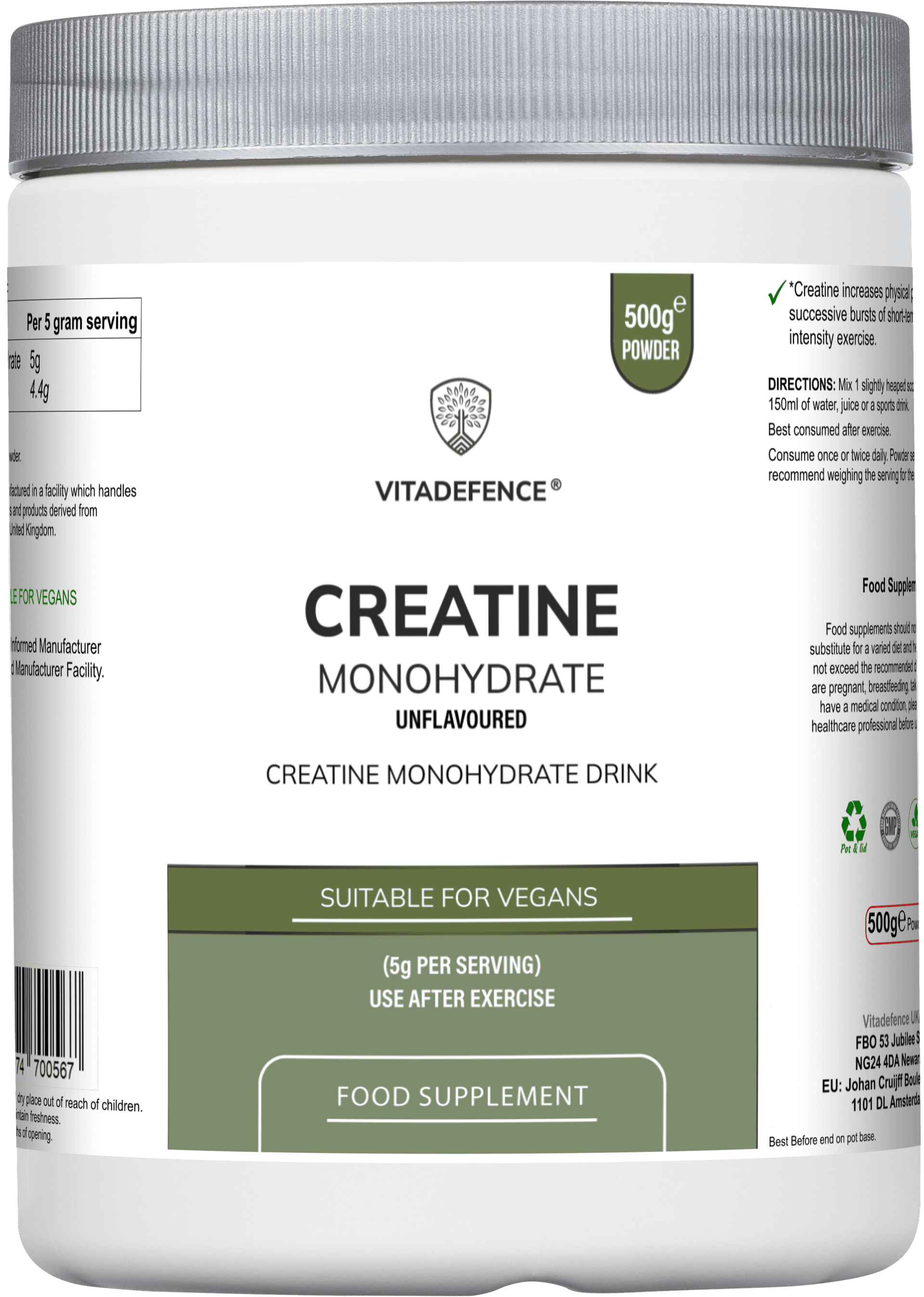 Creatine Monohydrate — front