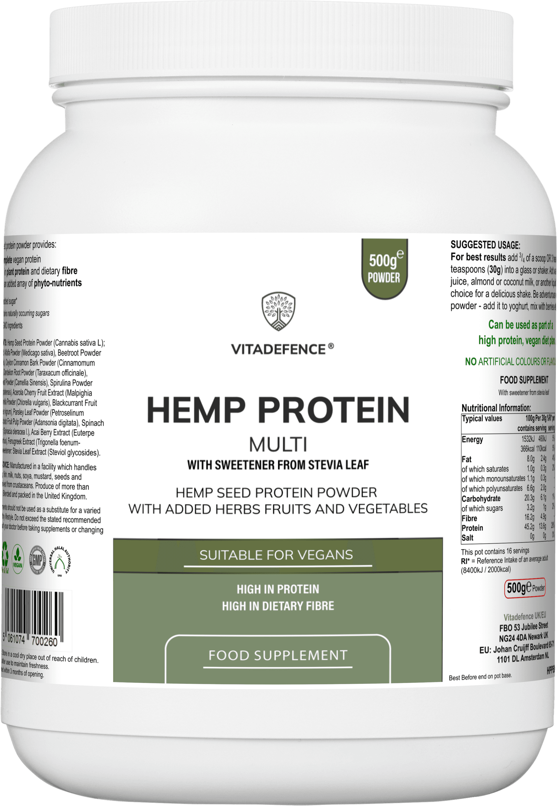 Hemp Protein Multi — front